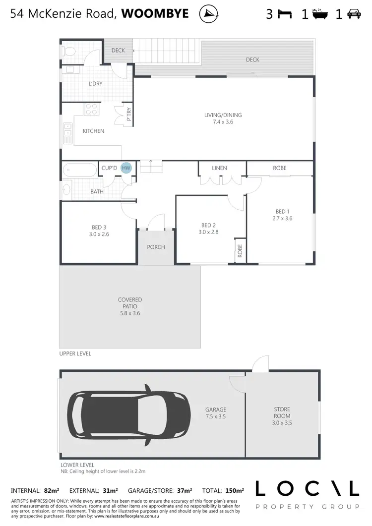 Floorplan of Homely house listing, 54 McKenzie Road, Woombye QLD 4559
