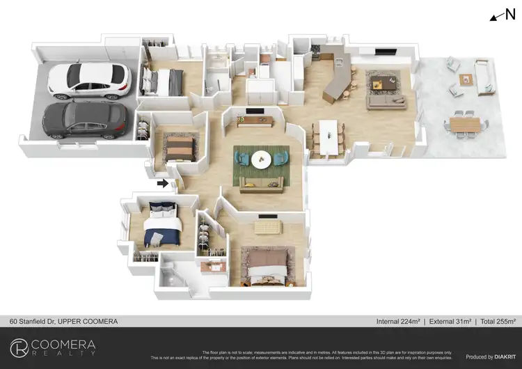 Floorplan of Homely house listing, 60 Stanfield Drive, Upper Coomera QLD 4209