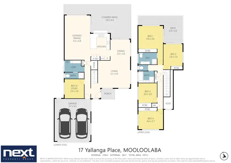 Floorplan of Homely house listing, 17 Yallanga Place, Mooloolaba QLD 4557