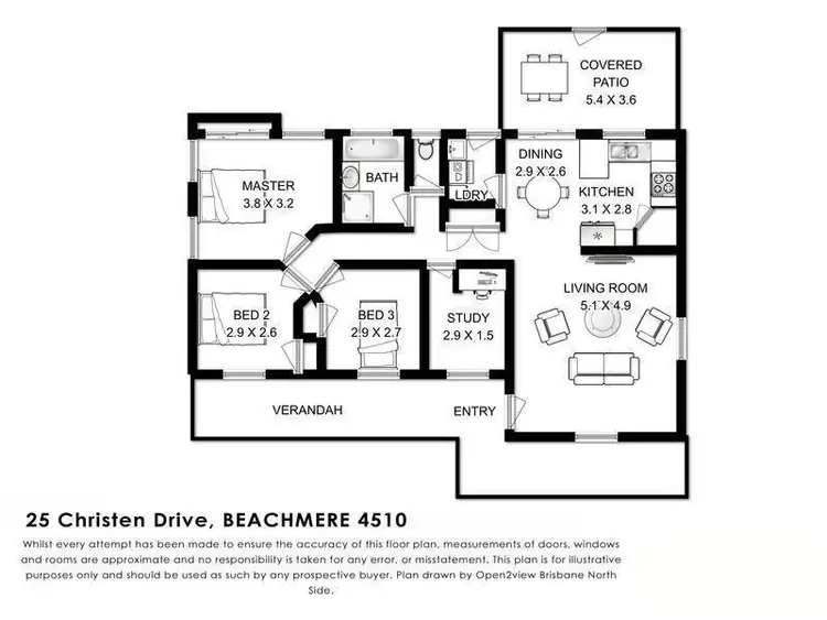 Floorplan of Homely rural property listing, 25 Christen Drive, Beachmere QLD 4510