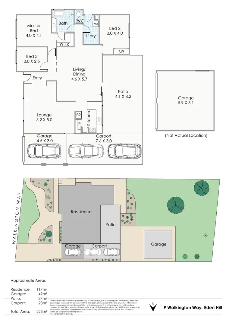 Floorplan of Homely house listing, 9 Walkington Way, Eden Hill WA 6054