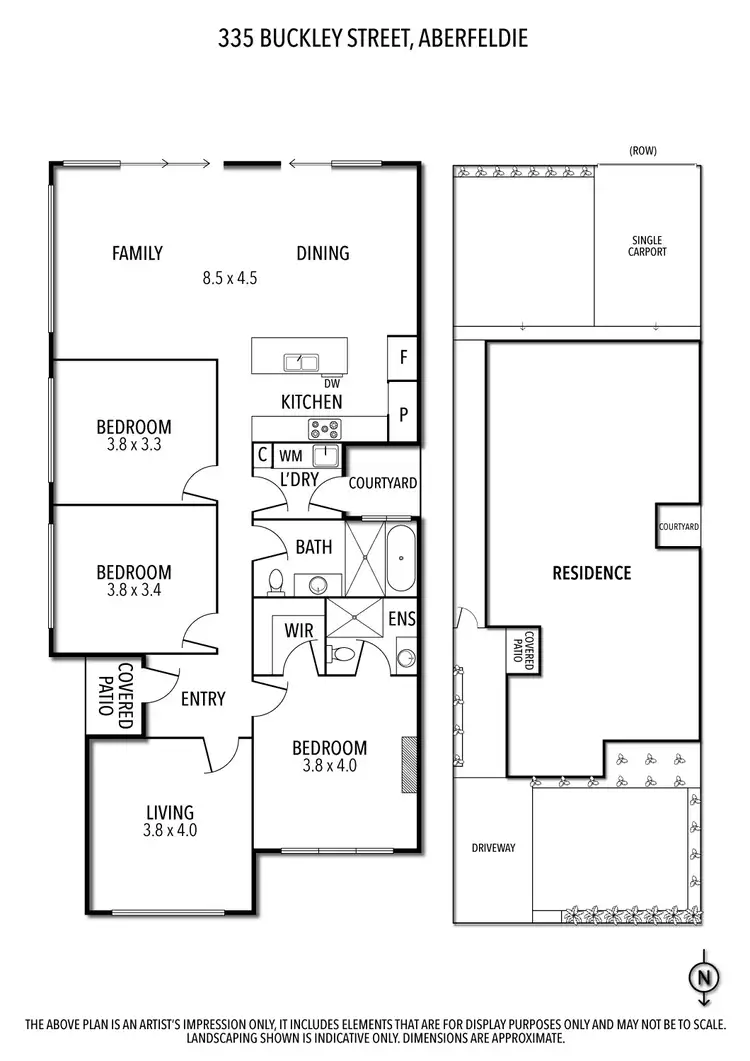 Floorplan of Homely house listing, 335 Buckley Street, Aberfeldie VIC 3040