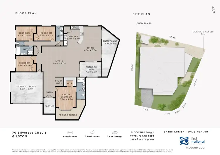 Floorplan of Homely house listing, 70 Silvereye Circuit, Gilston QLD 4211