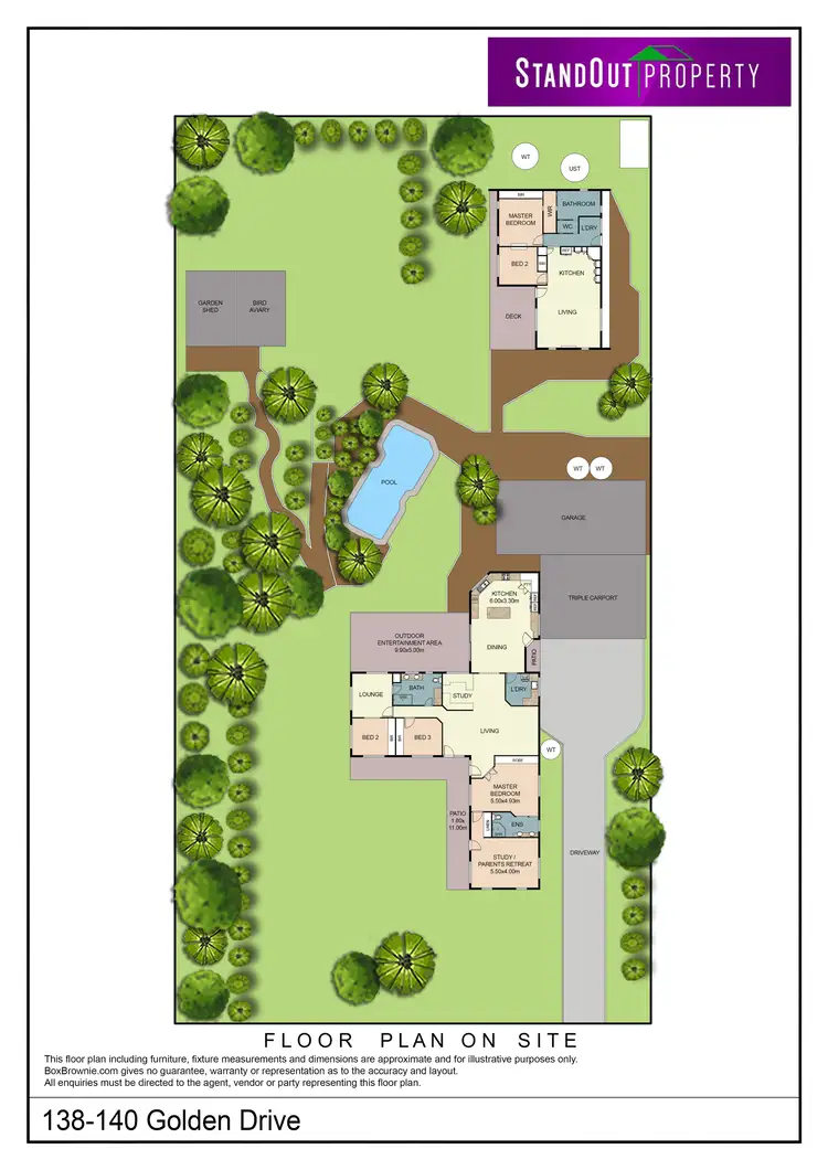 Floorplan of Homely rural property listing, 138-140 Golden Drive, Caboolture QLD 4510