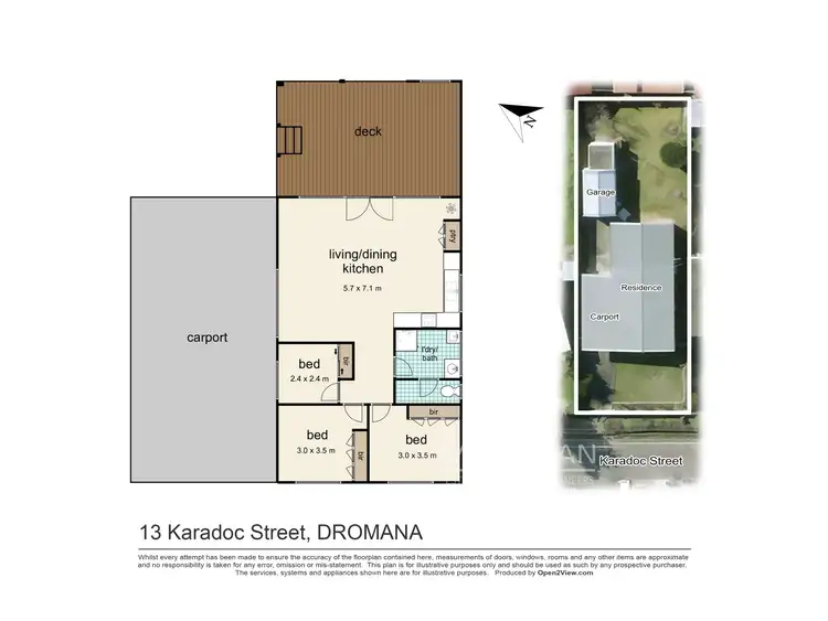 Floorplan of Homely house listing, 13 Karadoc Street, Dromana VIC 3936