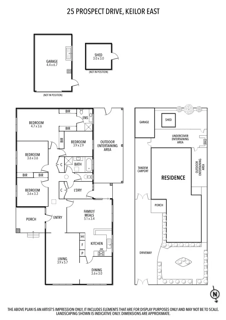 Floorplan of Homely house listing, 25 Prospect Drive, Keilor East VIC 3033