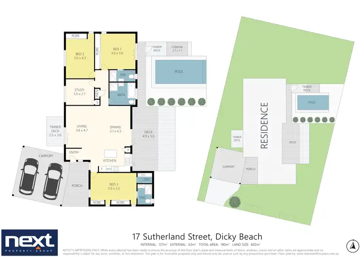 Floorplan of Homely house listing, 17 Sutherland Street, Dicky Beach QLD 4551