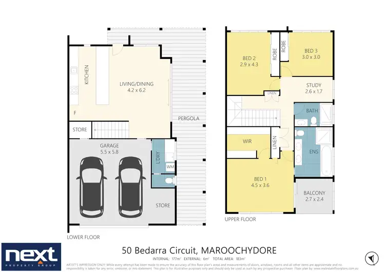 Floorplan of Homely house listing, 50 Bedarra Circuit, Maroochydore QLD 4558