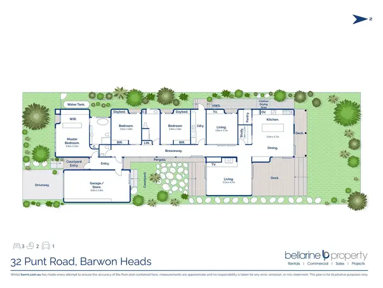 Floorplan of Homely house listing, 32 Punt Road, Barwon Heads VIC 3227