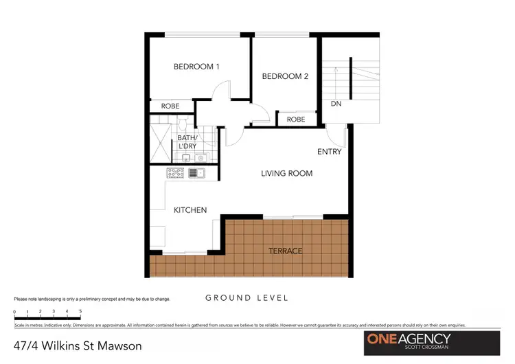 Floorplan of Homely apartment listing, 47/4 Wilkins Street, Mawson ACT 2607