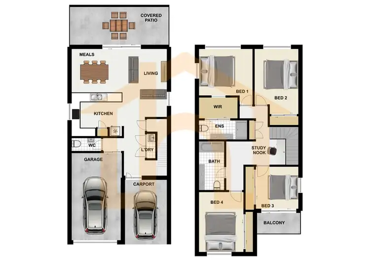 Floorplan of Homely unit listing, 53/105-109 Barbaralla Drive, Springwood QLD 4127