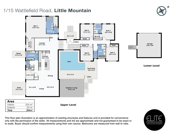 Floorplan of Homely house listing, 1/15 Wattlefield Road, Little Mountain QLD 4551
