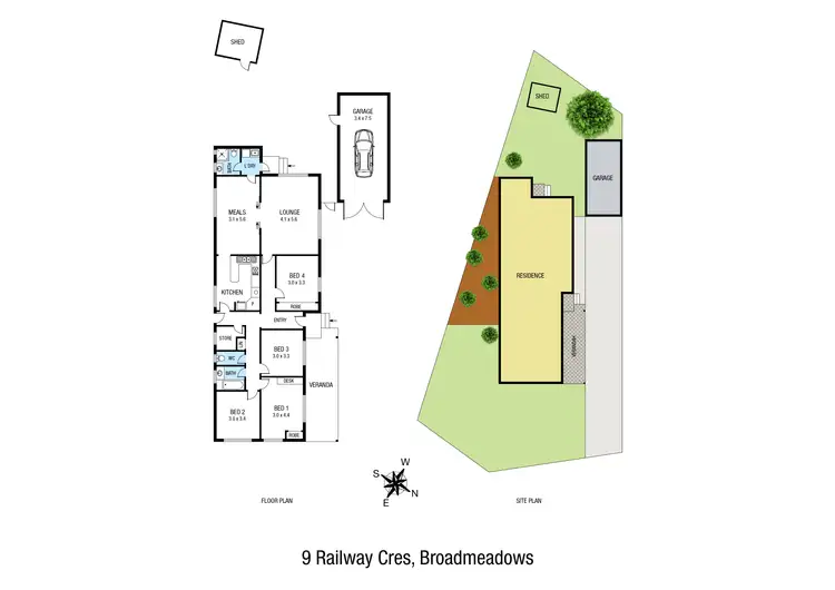 Floorplan of Homely house listing, 9 Railway Crescent, Broadmeadows VIC 3047