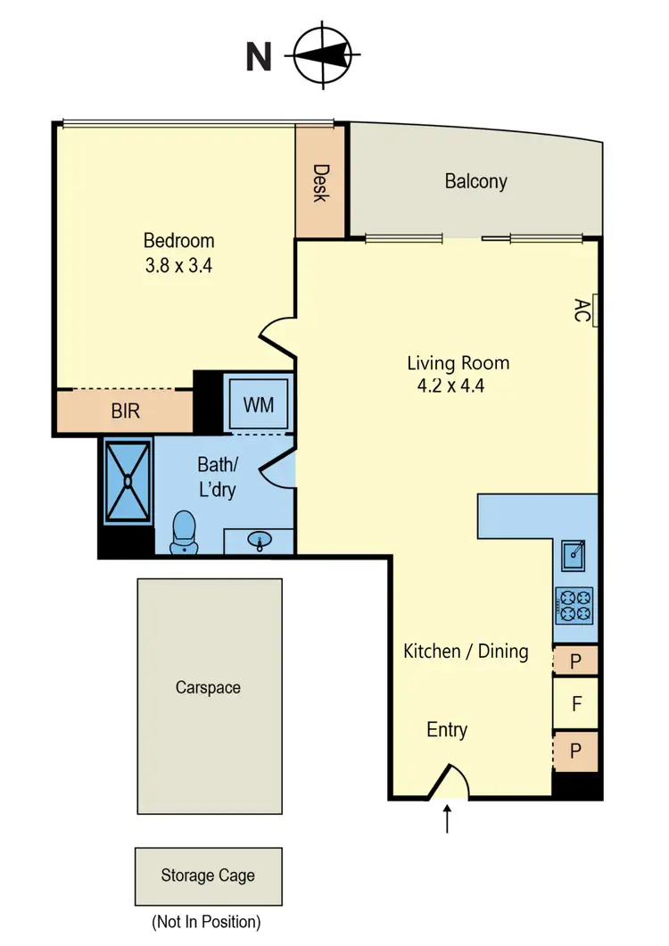 Floorplan of Homely apartment listing, 1504/3-5 St Kilda Road, St Kilda VIC 3182