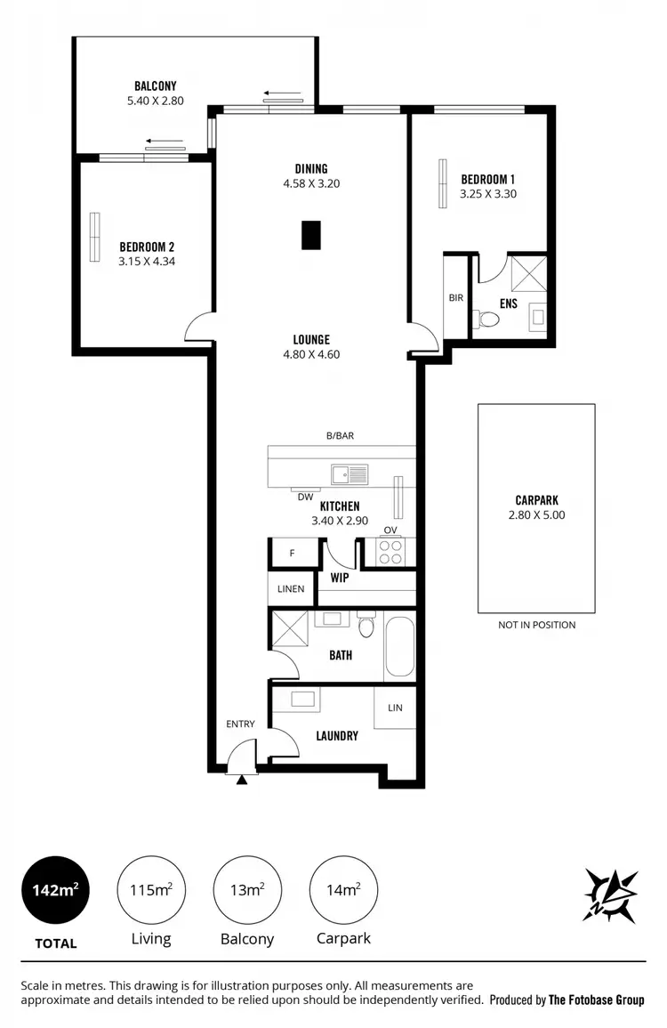 Floorplan of Homely apartment listing, 607/145 Brebner Drive, West Lakes SA 5021