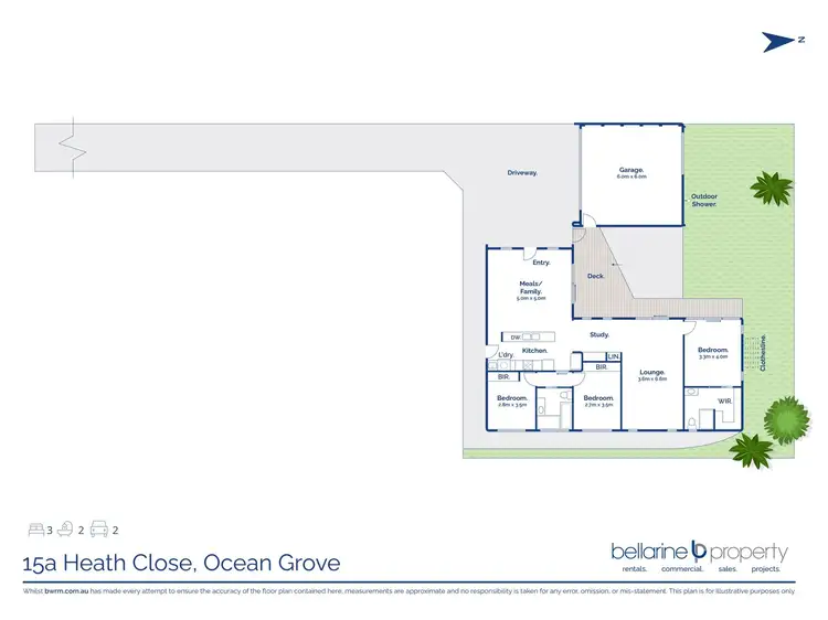Floorplan of Homely townhouse listing, 15A Heath Close, Ocean Grove VIC 3226