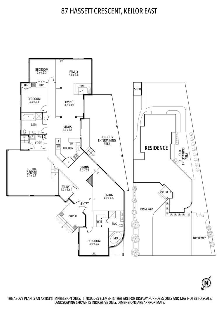 Floorplan of Homely house listing, 87 Hassett Crescent, Keilor East VIC 3033