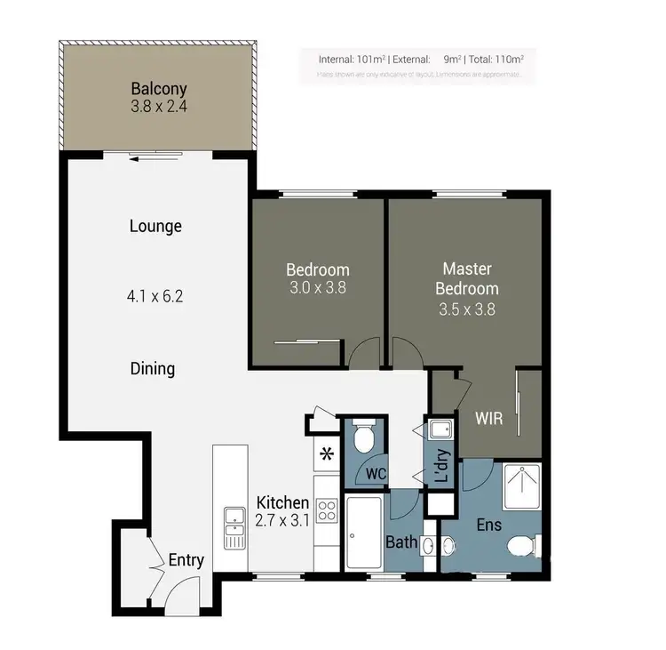 Floorplan of Homely unit listing, 833/66 Sickle Avenue, Hope Island QLD 4212