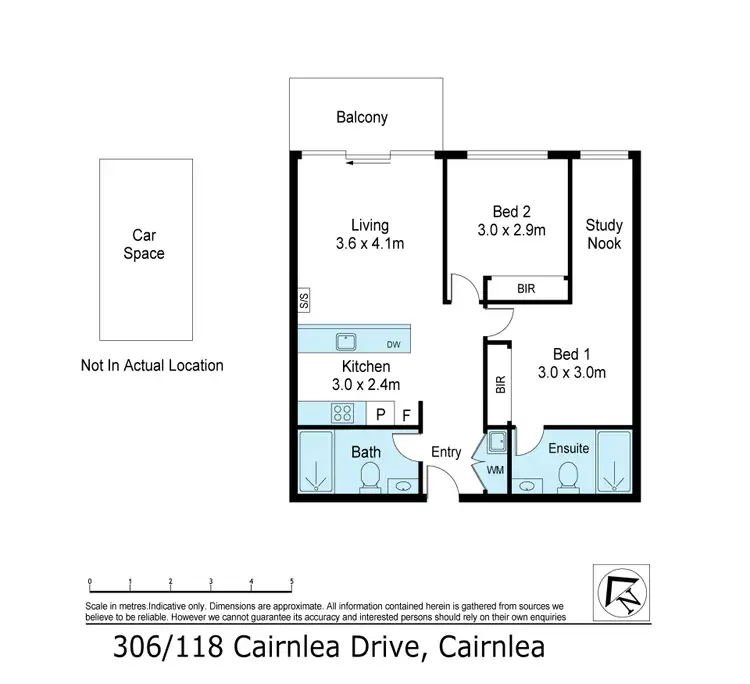 Floorplan of Homely apartment listing, 306/118 Cairnlea Drive, Cairnlea VIC 3023