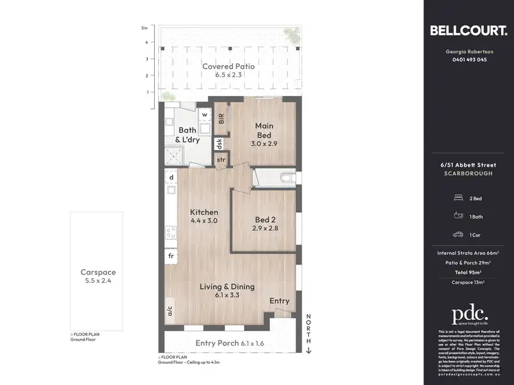 Floorplan of Homely villa listing, 6/51 Abbett Street, Scarborough WA 6019