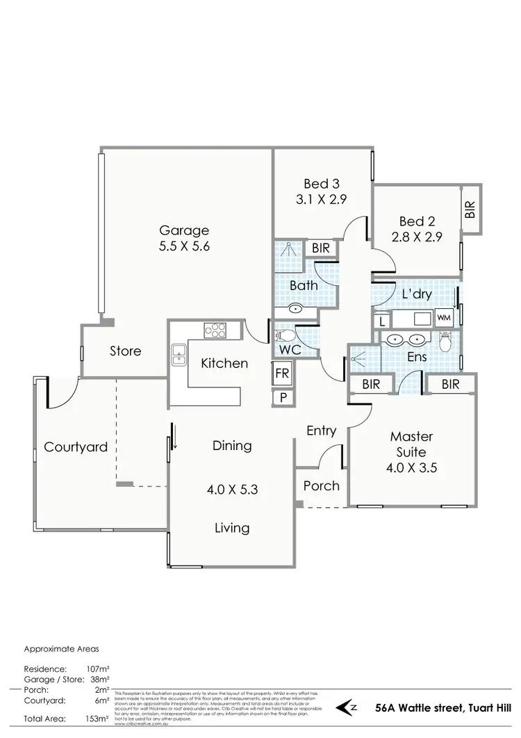 Floorplan of Homely house listing, 56A Wattle Street, Tuart Hill WA 6060