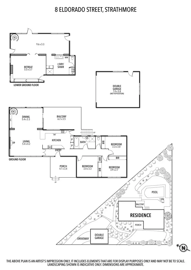 Floorplan of Homely house listing, 8 Eldorado Street, Strathmore VIC 3041