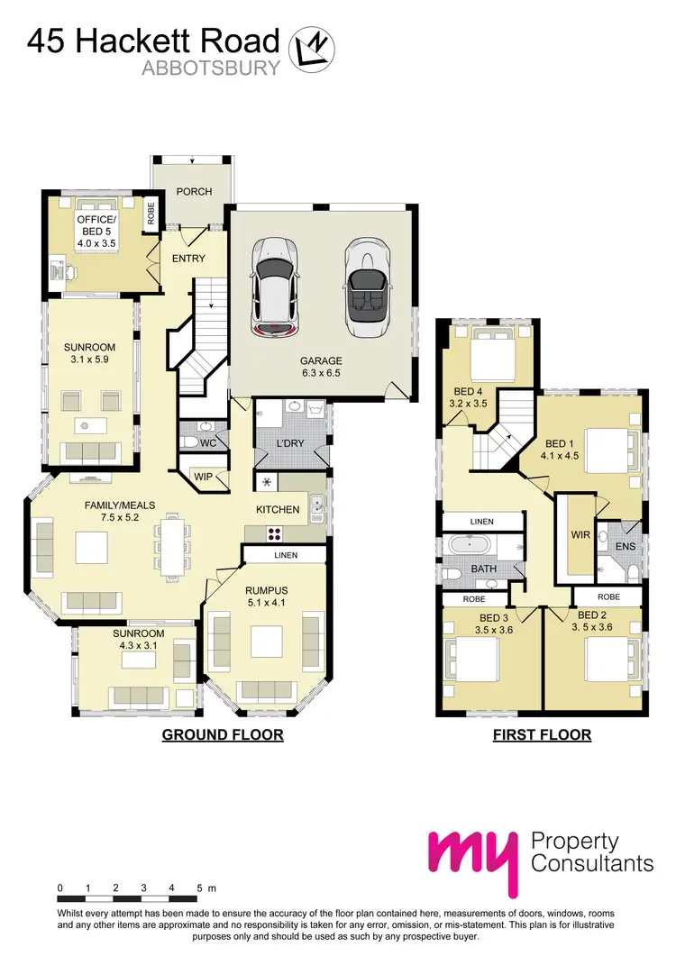 Floorplan of Homely house listing, 45 Hackett Road, Abbotsbury NSW 2176