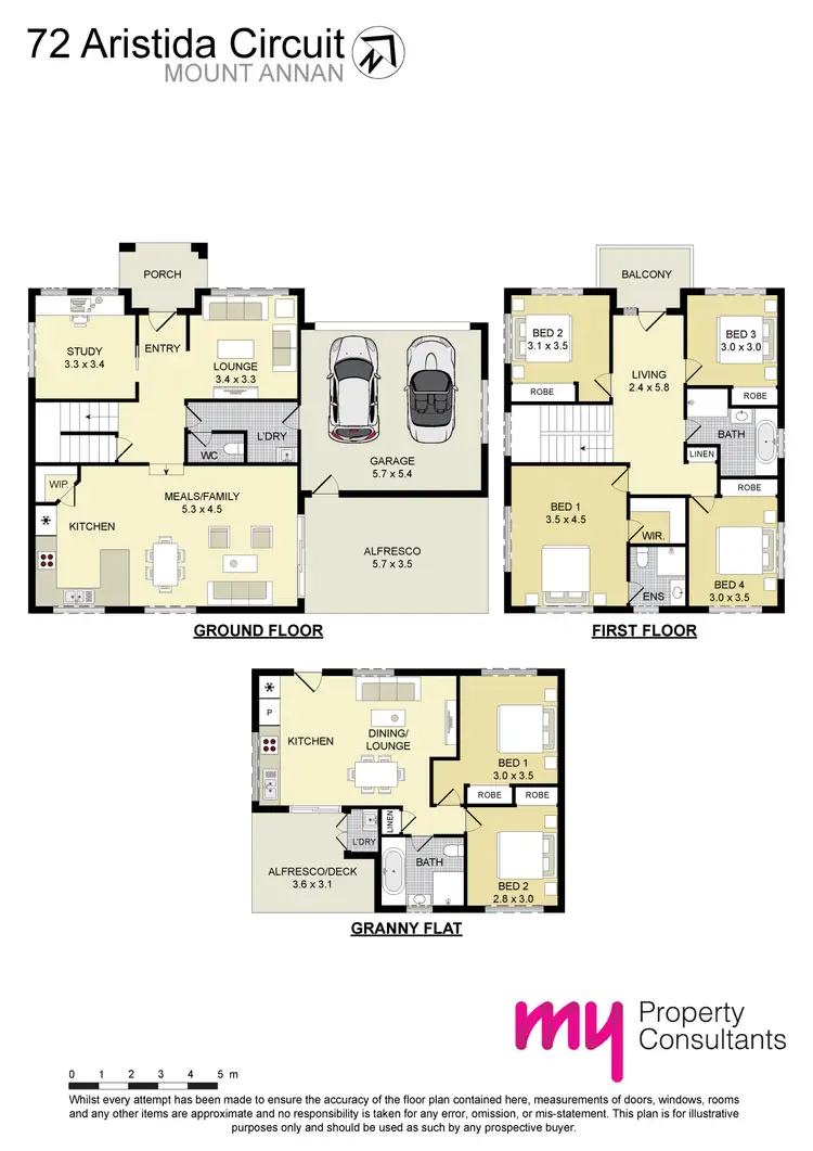 Floorplan of Homely house listing, 72A & 72B Aristida Circuit, Mount Annan NSW 2567