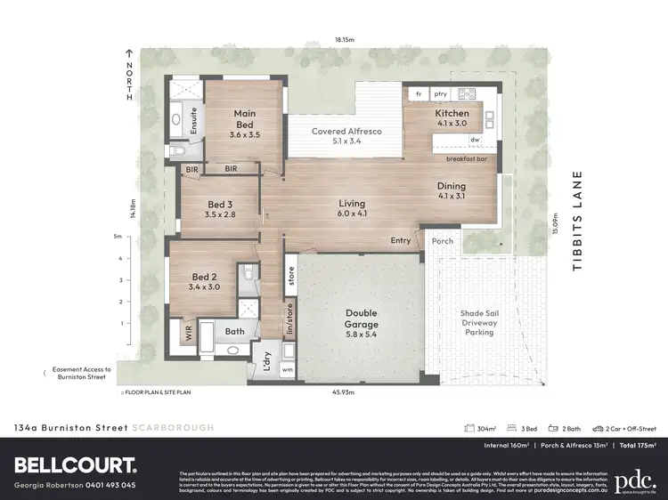 Floorplan of Homely house listing, 88 Tibbits Lane, Scarborough WA 6019