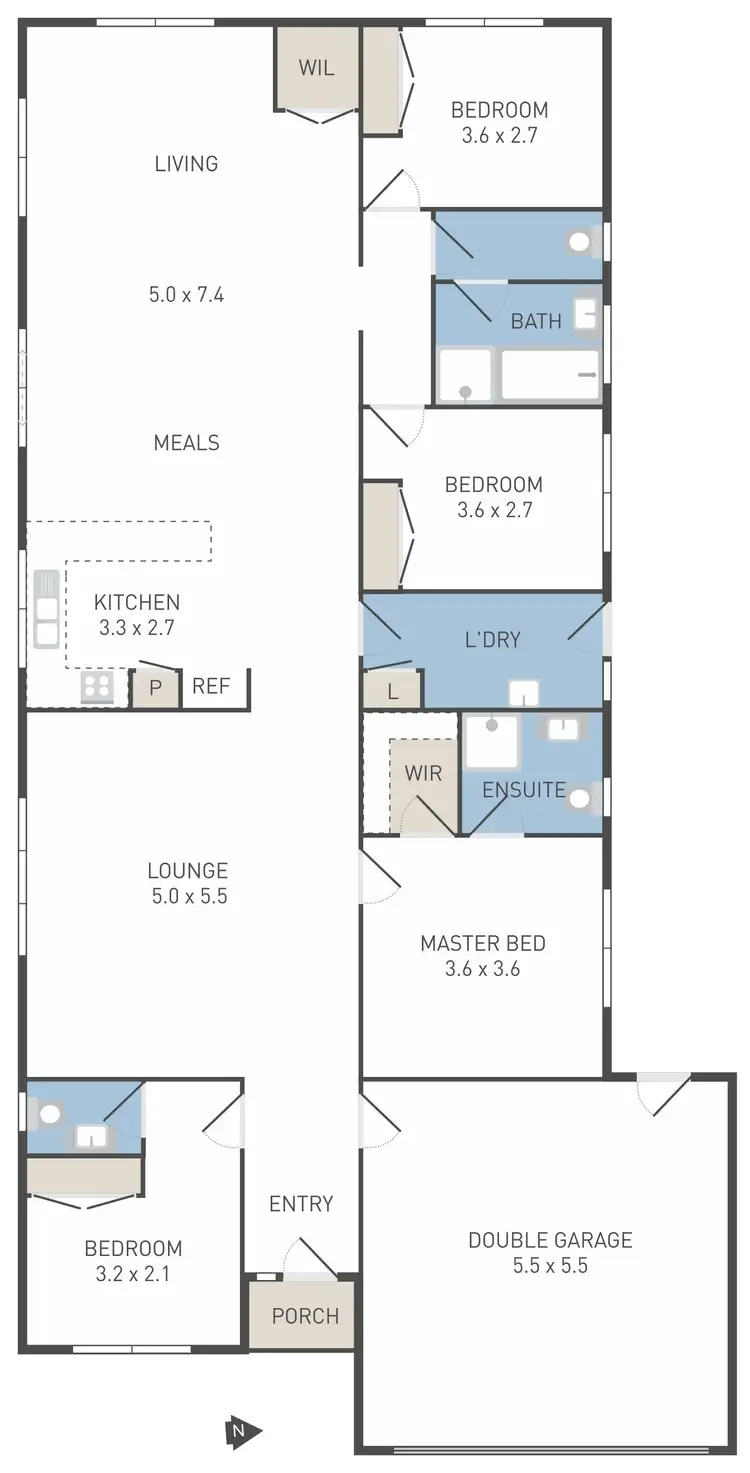 Floorplan of Homely house listing, 16 Cuthbert Place, Burnside VIC 3023