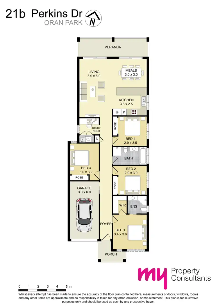 Floorplan of Homely house listing, 21B Perkins Drive, Oran Park NSW 2570