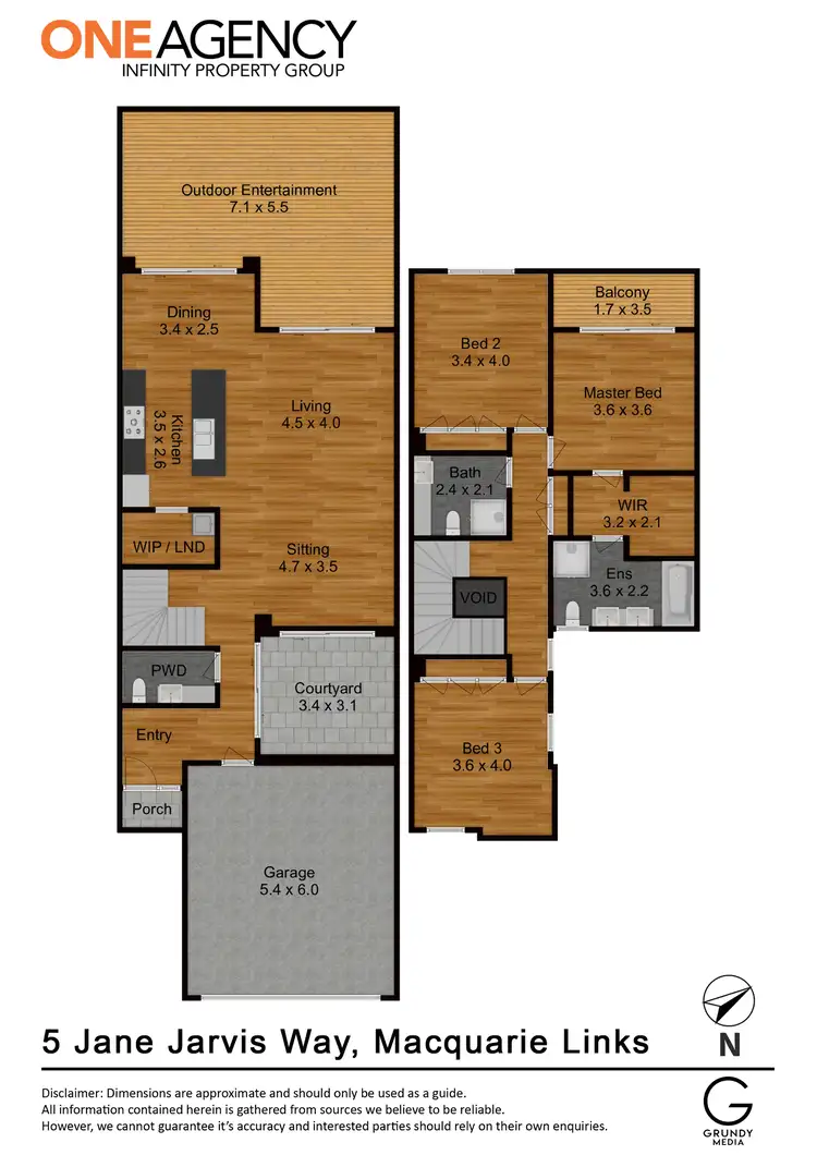 Floorplan of Homely house listing, 5 Jane Jarvis Way, Macquarie Links NSW 2565