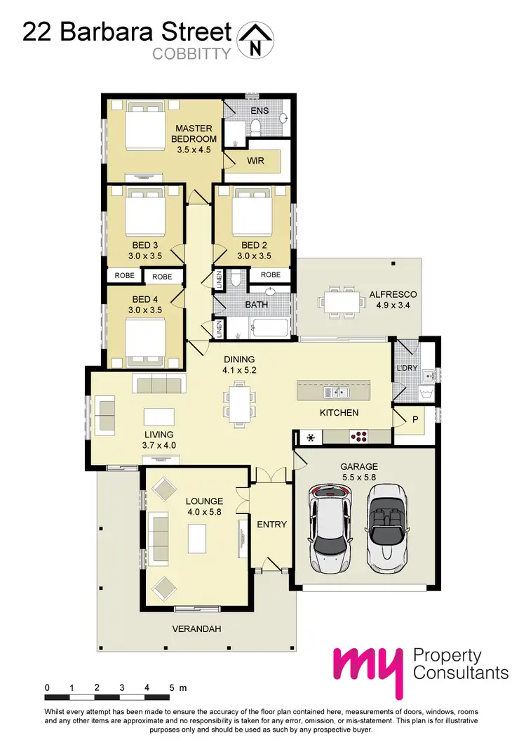 Floorplan of Homely house listing, 22 Barbara Street, Cobbitty NSW 2570