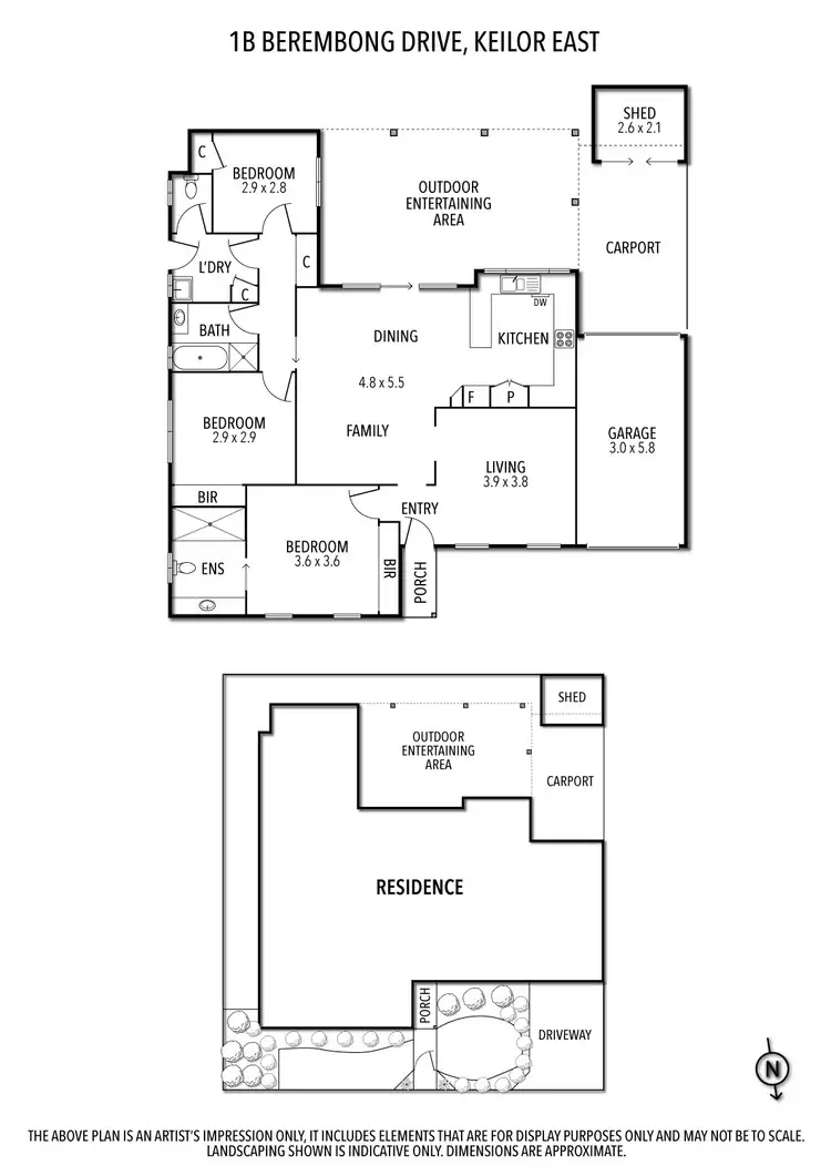 Floorplan of Homely house listing, 1B Berembong Drive, Keilor East VIC 3033