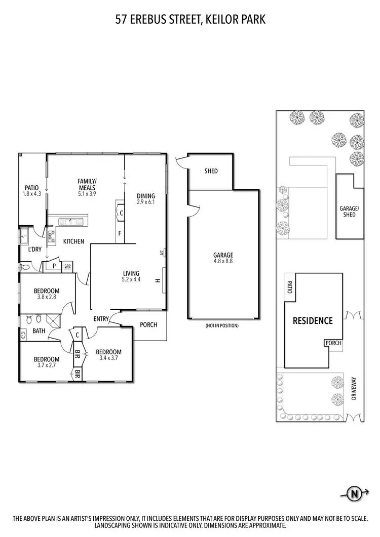 Floorplan of Homely house listing, 57 Erebus Street, Keilor Park VIC 3042
