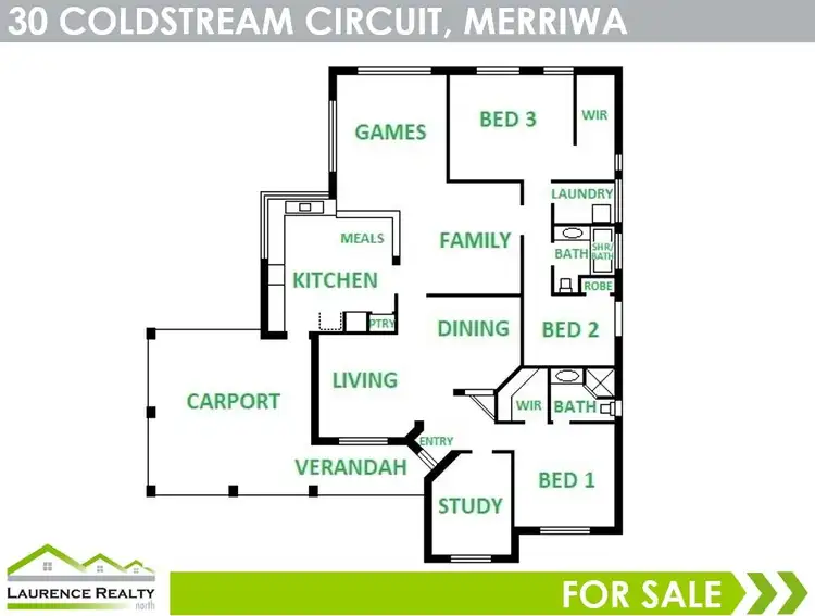 Floorplan of Homely house listing, 30 Coldstream Circuit, Merriwa WA 6030
