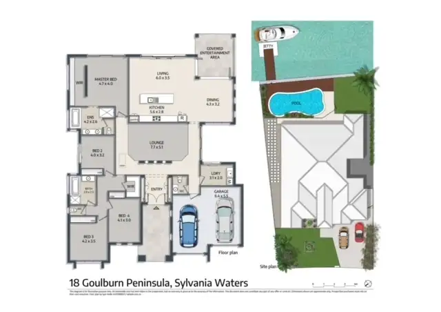 Floorplan of Homely house listing, 18 Goulburn Peninsula, Sylvania Waters NSW 2224