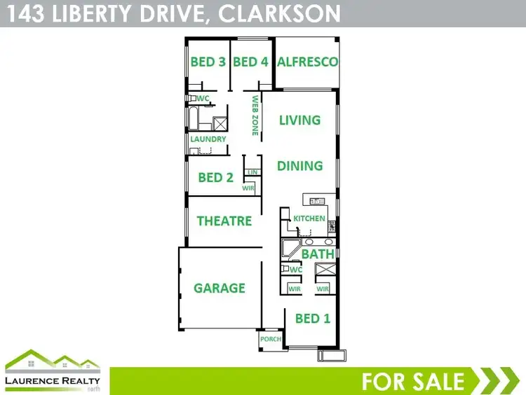 Floorplan of Homely house listing, 143 Liberty Drive, Clarkson WA 6030