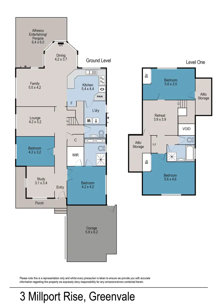 Floorplan of Homely house listing, 3 Millport Rise, Greenvale VIC 3059
