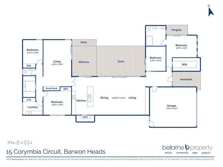 Floorplan of Homely house listing, 15 Corymbia Circuit, Barwon Heads VIC 3227