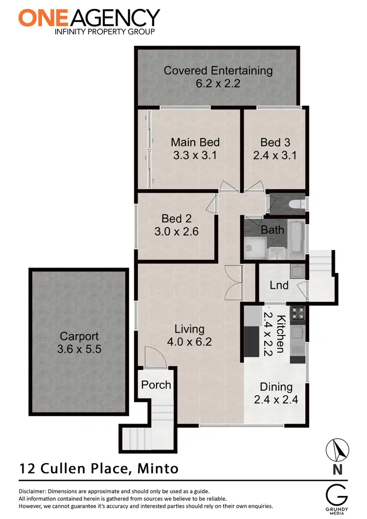 Floorplan of Homely house listing, 12 Cullen Place, Minto NSW 2566