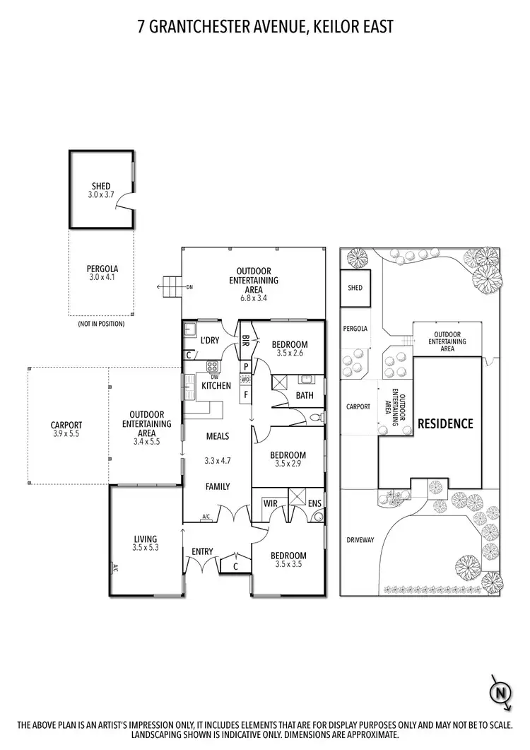 Floorplan of Homely house listing, 7 Grantchester Avenue, Keilor East VIC 3033