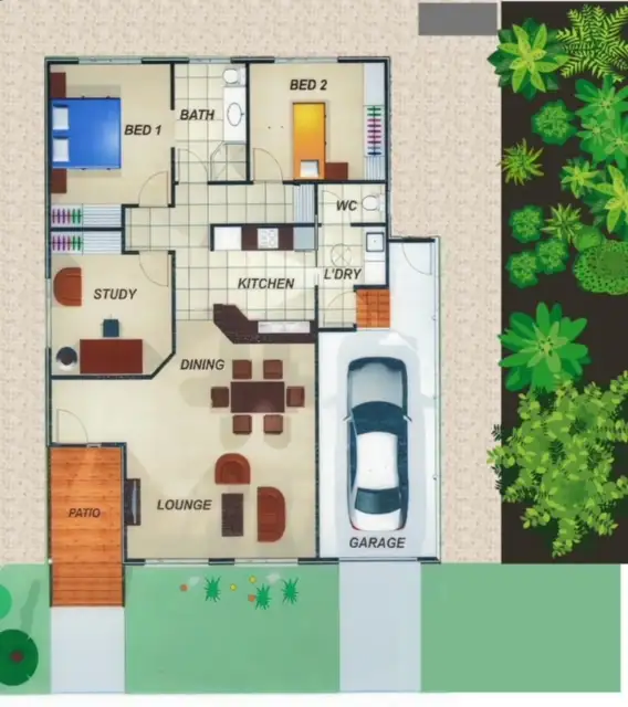 Floorplan of Homely villa listing, 61/45 Sealy Street, Silkstone QLD 4304