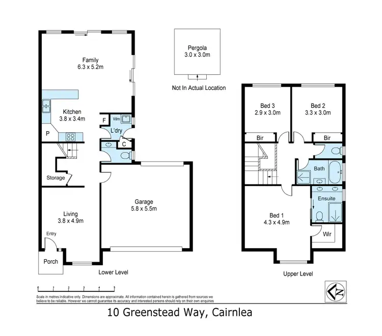 Floorplan of Homely townhouse listing, 10 Greenstead Way, Cairnlea VIC 3023