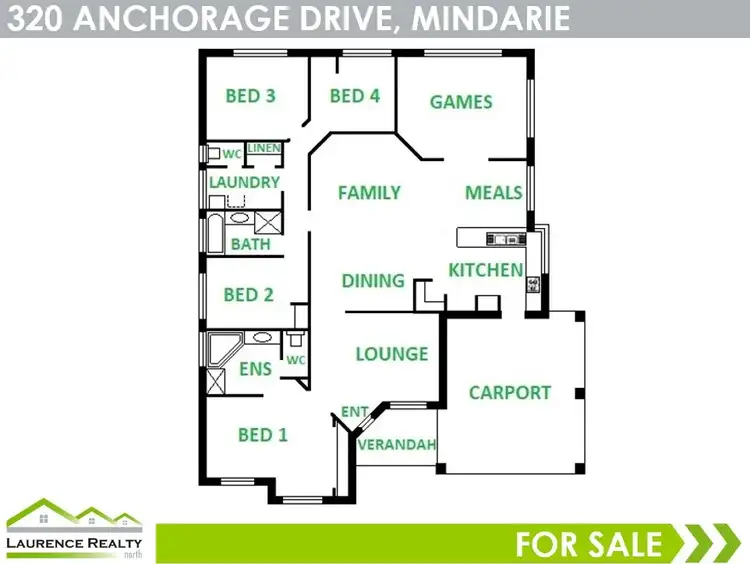 Floorplan of Homely house listing, 320 Anchorage Drive North, Mindarie WA 6030
