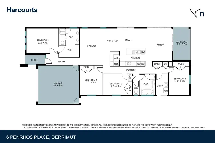 Floorplan of Homely house listing, 6 Penrhos Place, Derrimut VIC 3026