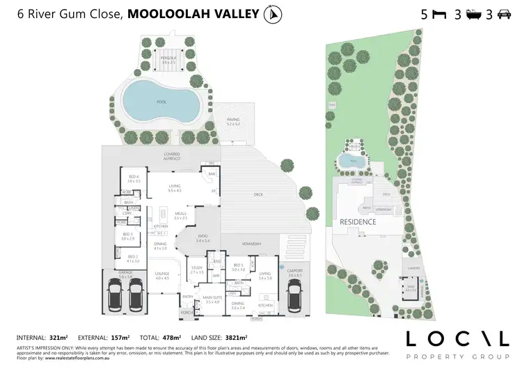 Floorplan of Homely house listing, 6 River Gum Close, Mooloolah Valley QLD 4553