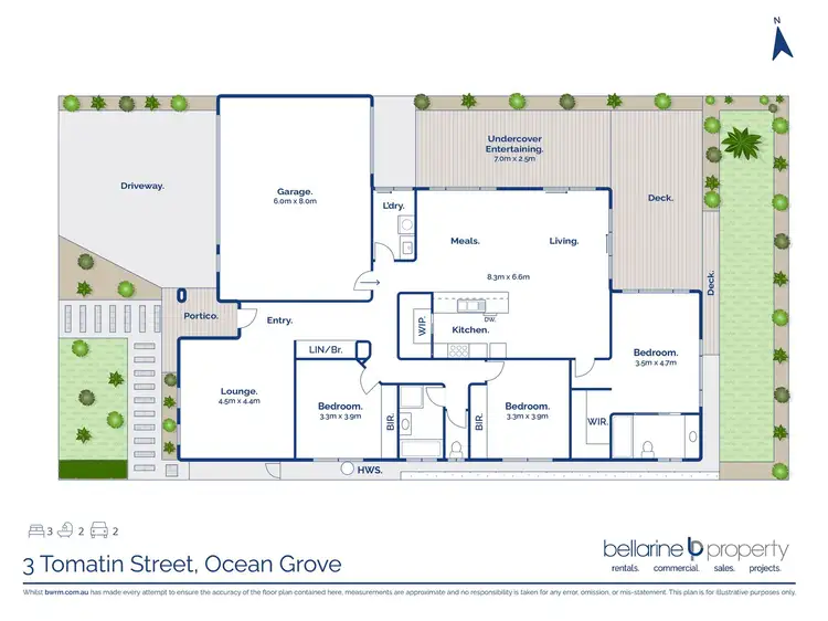 Floorplan of Homely house listing, 3 Tomatin Street, Ocean Grove VIC 3226