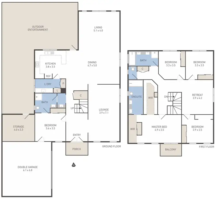 Floorplan of Homely house listing, 13 Edgewater Circuit, Cairnlea VIC 3023