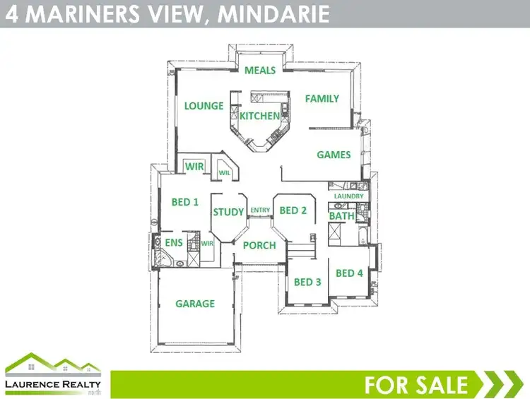 Floorplan of Homely house listing, 4 Mariners View, Mindarie WA 6030